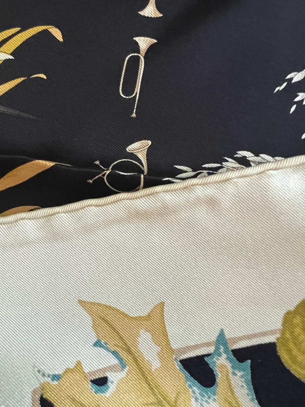 SALVATORE FERRAGAMO “Birds of a Feather” Silk Scarf - Picture 14 of 14